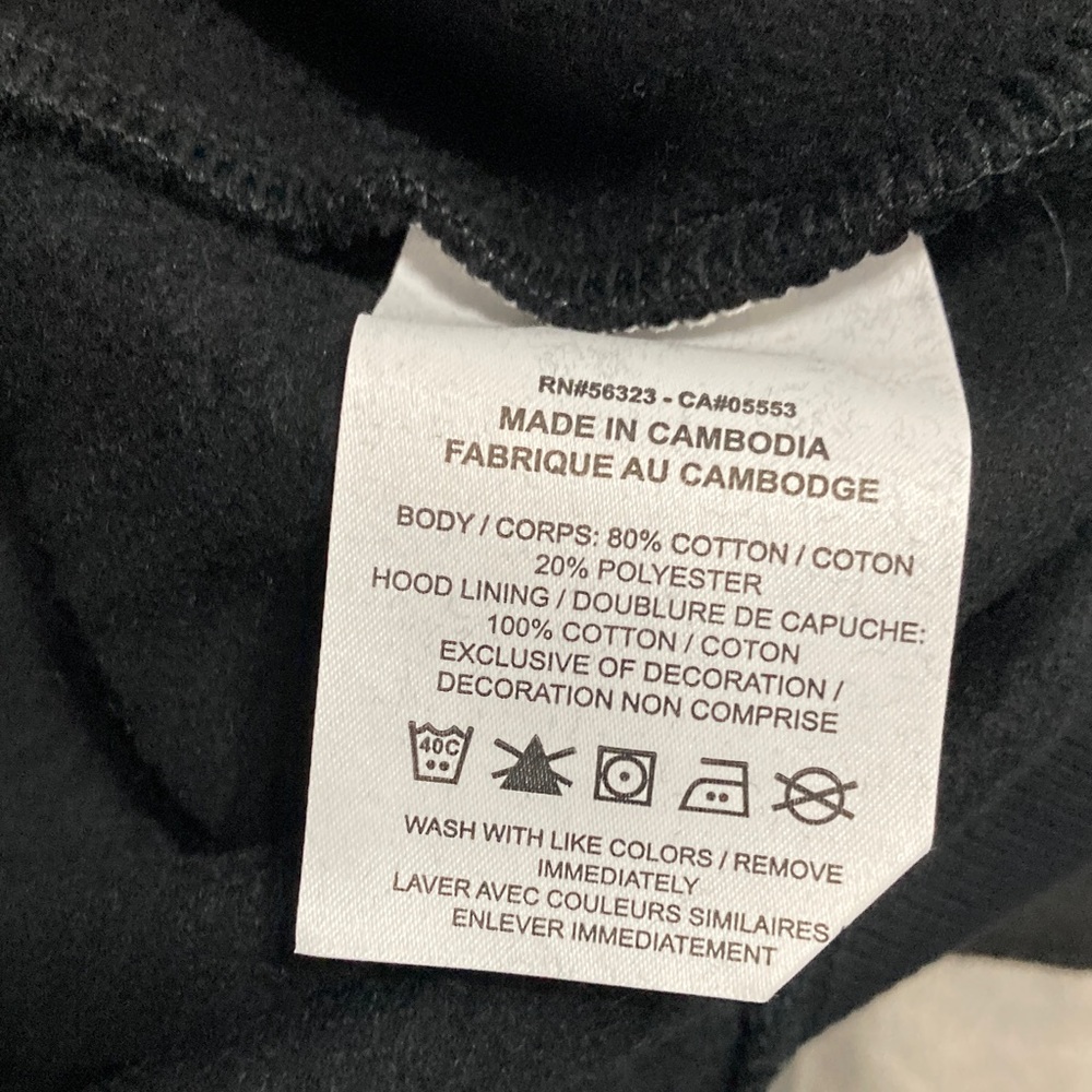 Nike Black Hoodie with Swoosh Logo womens XXS - Picture 5 of 8